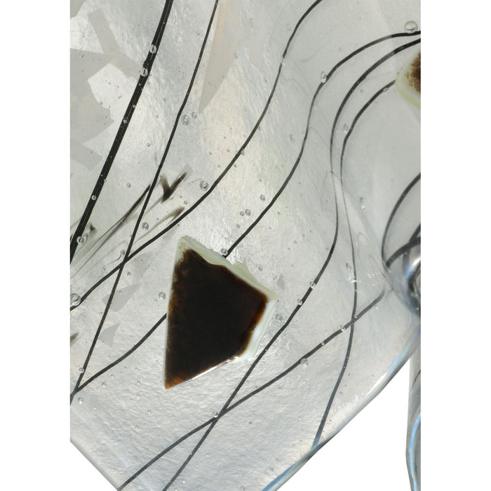 Meyda 13" Wide Handkerchief Licorice Pendant