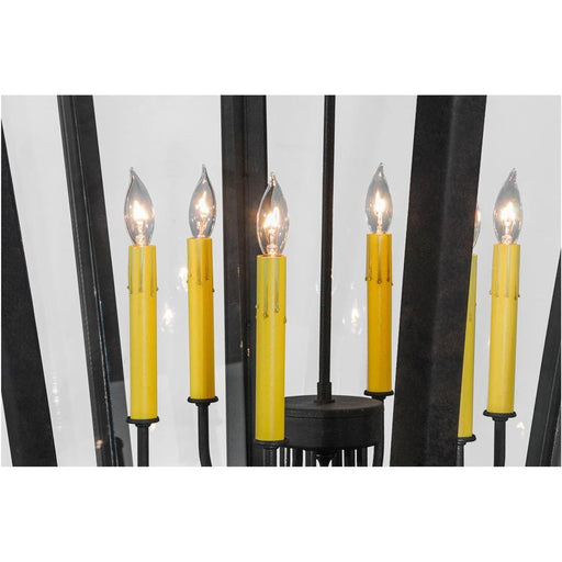 Meyda 32" Wide Iron Citadel 6 Light Pendant