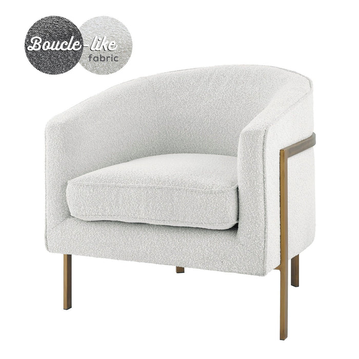 New Pacific Direct Harrod Fabric Accent Arm Chair Antique Gold Legs 1250018-563