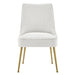 New Pacific Direct Cedric Fabric Dining Side Chair Gold Legs, Set of 2 1250026-563