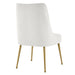 New Pacific Direct Cedric Fabric Dining Side Chair Gold Legs, Set of 2 1250026-563