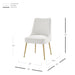 New Pacific Direct Cedric Fabric Dining Side Chair Gold Legs, Set of 2 1250026-563
