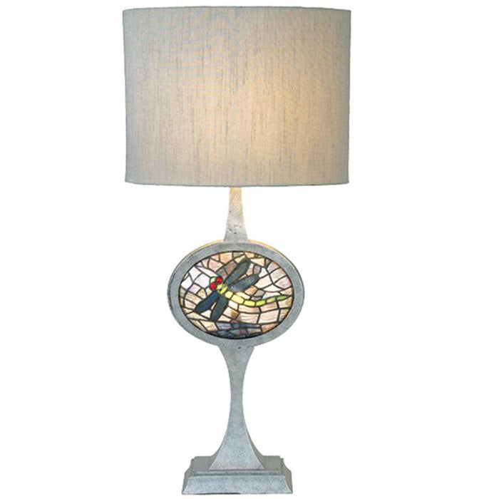 Meyda 31.5"H Cameo Dragonfly Lighted Base Table Lamp