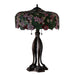 Meyda 30" High Cherry Red Blossom Table Lamp