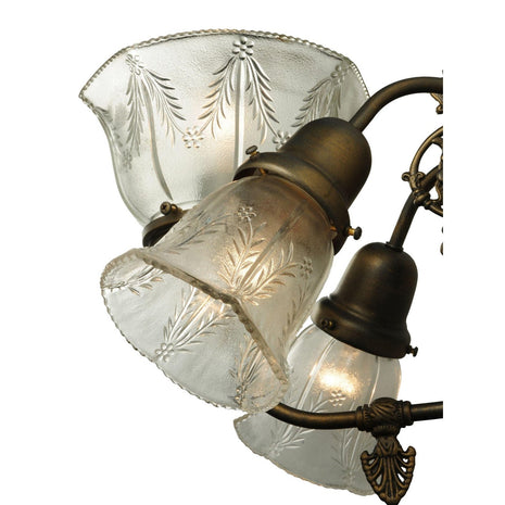 Meyda 15" Wide Revival Gas & Electric 3 Light Wall Sconce
