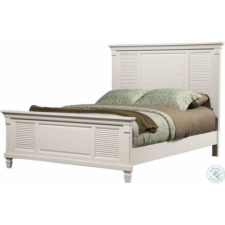 Alpine Furniture Winchester Eastern King Shutter Panel Bed