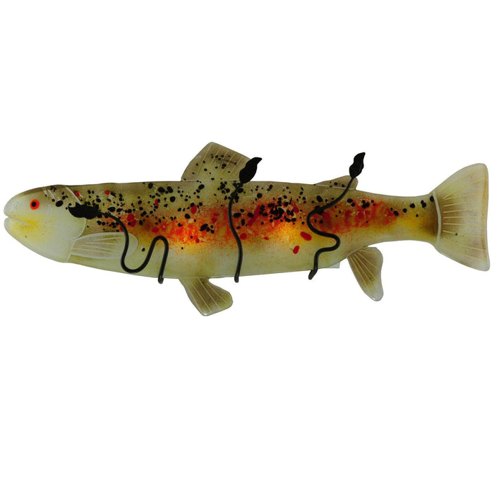 Meyda 29.5"W Metro Fusion Brown Trout Glass Wall Sconce