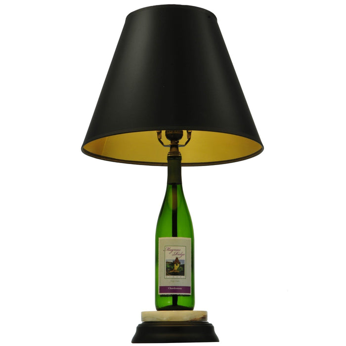 Meyda 25.5"H Personalized Wine Bottle Table Lamp