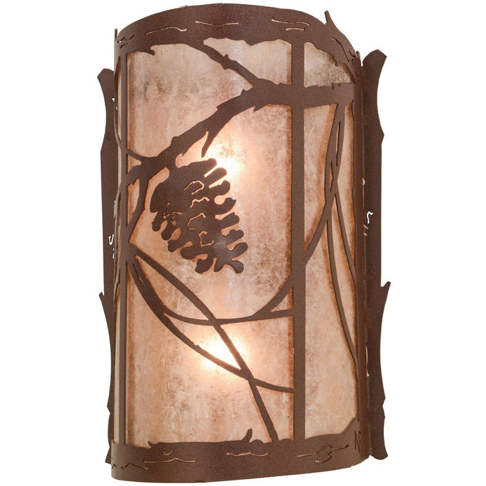 Meyda 10"W Whispering Pines Wall Sconce