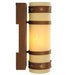 Meyda 7"W Rustic Byzantine Cylinder Wall Sconce