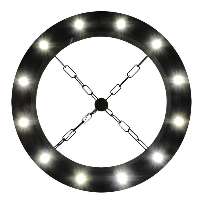 Meyda 34"W Bangle LED Downlights Suspension Pendant
