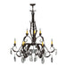 Meyda 38.5" Wide New Country French 9 Light Chandelier