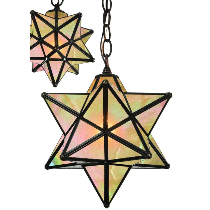 Meyda 21"W Moravian Star 3 Light Cascading Pendant