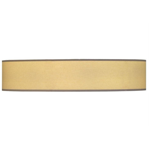 Meyda 48"W Cilindro Natural Textrene Flushmount