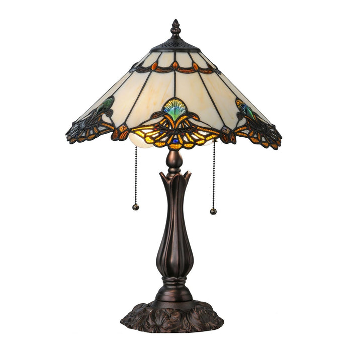 Meyda 21"H Shell with Jewels Table Lamp