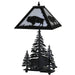 Meyda 21"H Buffalo W/Lighted Base Table Lamp