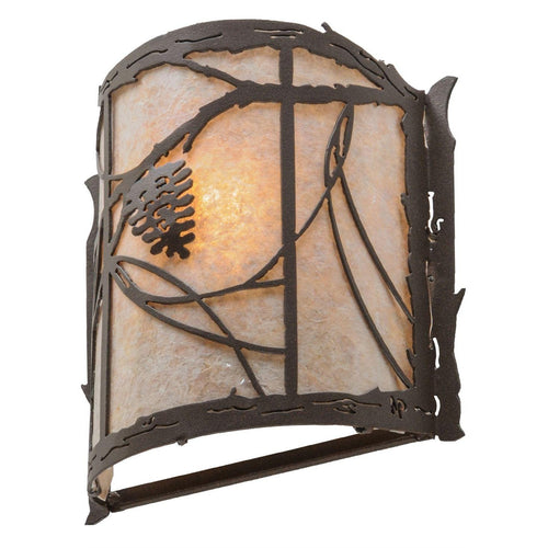 Meyda 9"W Whispering Pines Wall Sconce