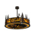 Meyda 45"W Tall Pines Custom Logo Up and Downlight LED Chandel-Air