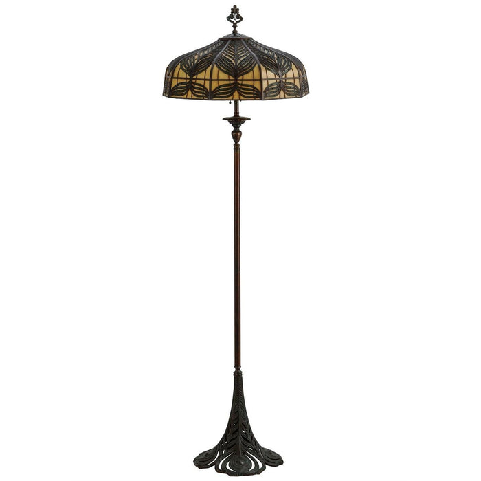 Meyda 63"H Original Handel Peacock Floor Lamp