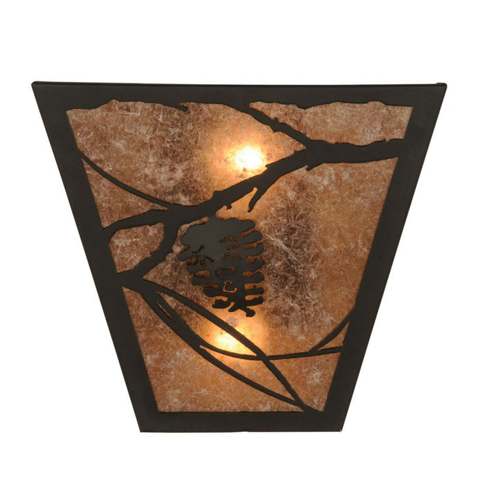 Meyda 13"W Whispering Pines Wall Sconce