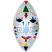 Meyda 9"W Tribal Mask Fused Glass Wall Sconce