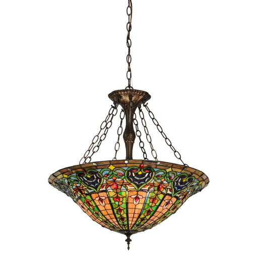 Meyda 24"W Tiffany Bella Inverted Pendant