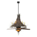 Meyda 68" Wide Twigs w/Fan Light Chandel-Air Ceiling Fan
