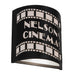Meyda 9.5"W Tinseltown Filmstrip Personalized Wall Sconce