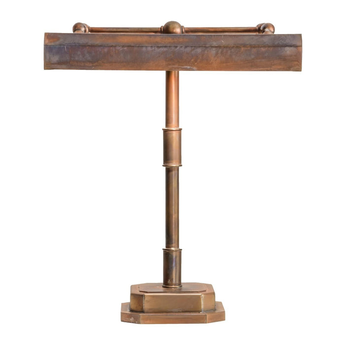 Meyda 16"H Vintage Fargo Banker's Desk Table Lamp