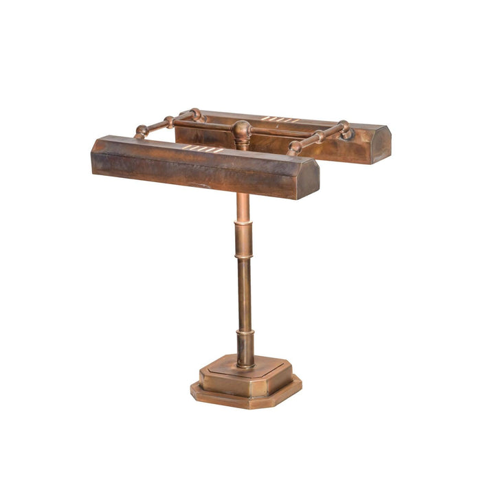 Meyda 16"H Vintage Fargo Banker's Desk Table Lamp