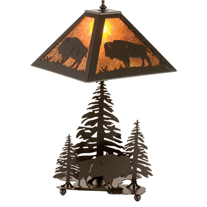 Meyda 21"H Buffalo Table Lamp