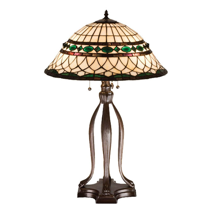 Meyda 30"H Tiffany Roman Table Lamp