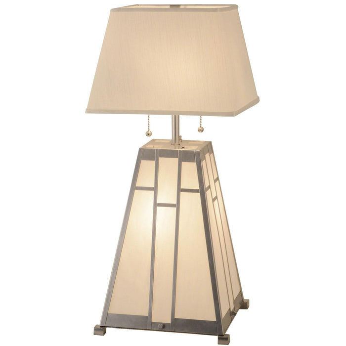 Meyda 31" Beige Accent Double Bar Mission Table Lamp