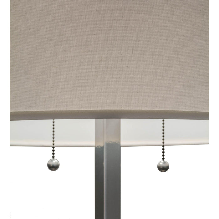 Meyda 32"H Cilindro Chrome Table Lamp