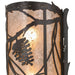 Meyda 10" Wide Bronze Whispering Pines Wall Sconce