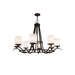 Meyda 48"W Wagon Wheel Octavia 8 LT Bronze Chandelier