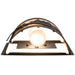 Meyda 10" Wide Rustic Canoe At Lake Wall Sconce