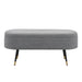 New Pacific Direct Phoebe KD Fabric Storage Bench w/ Gold Tip Metal Legs 1600077-572