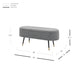 New Pacific Direct Phoebe KD Fabric Storage Bench w/ Gold Tip Metal Legs 1600077-572