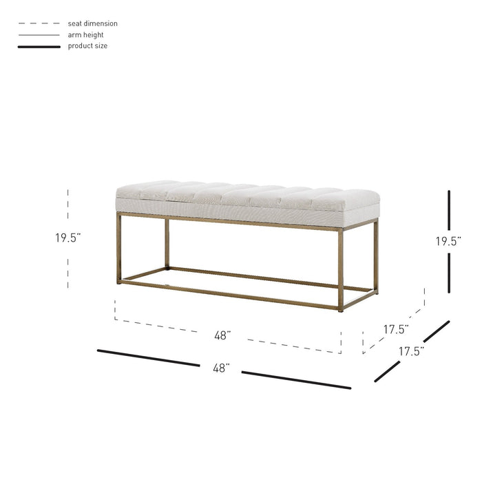 New Pacific Direct Darius KD Fabric Bench 1600082-569