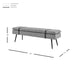 New Pacific Direct Zuney Fabric Bench 1600090-572
