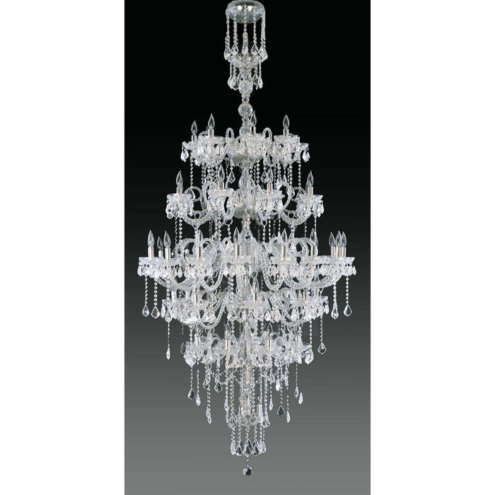 Meyda 43"W Glass Maya 51 LT Chandelier