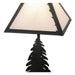 Meyda 15" High Leaf Edge Accent Lamp