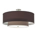 Meyda 30"W Cilindro Textrene Two Tier Pendant