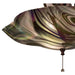 Meyda 18"W Metro Fusion Noir Swirl Iridescent Fan Light