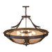 Meyda 42" Wide Brown Finish Carousel Inverted Pendant