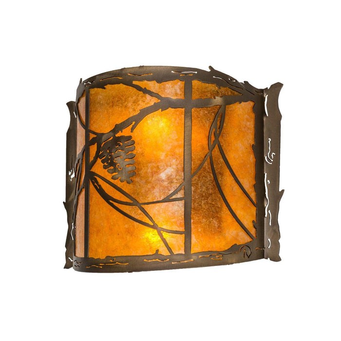 Meyda 12"W Whispering Pines Wall Sconce