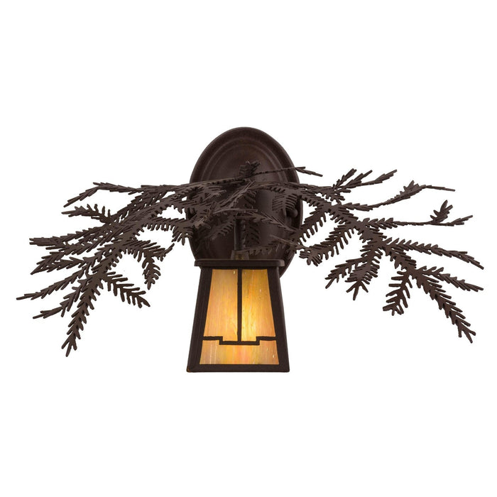 Meyda 16"W Pine Branch Valley View Wall Sconce