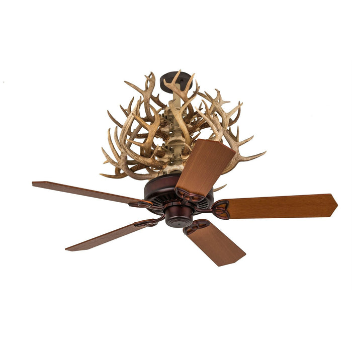 Meyda 52"W Rustic Antlers Whitetail Deer Meyda-Air Ceiling Fan