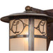 Meyda 10" Wide Fulton Personalized Monogram Solid Mount Lantern Wall Sconce
